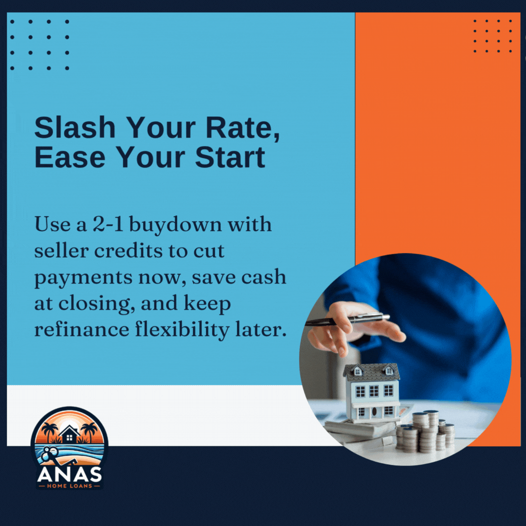 2-1 Buy Down Coupled with Seller Credits gives homebuyers reduced rates, smoother transitions, and flexible refinance options.