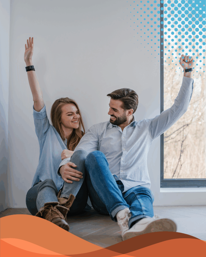 Happy couple qualified for FHA Program.